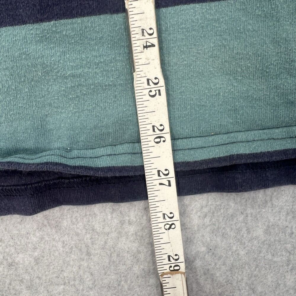 LL Bean Hoodie Sweatshirt Mens M Blue & Green Striped traditional fit - Picture 10 of 16